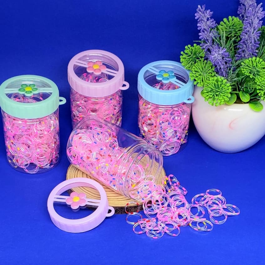 Kit Elástico de Cabelo infantil ou adulto ( Linguinha) Silicone 280 unidades