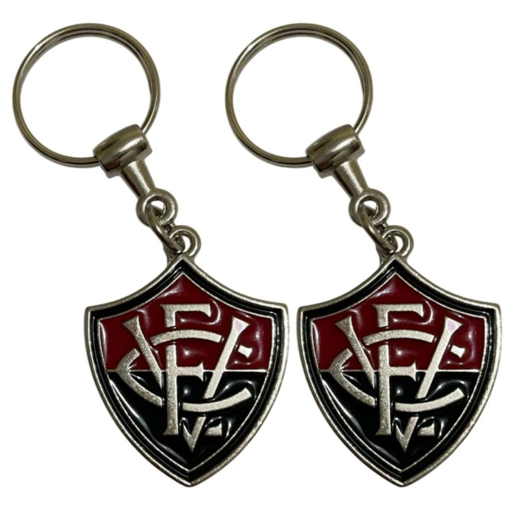 Chaveiro de Metal Vitória Escudo Time Torcida Presente Lembrança