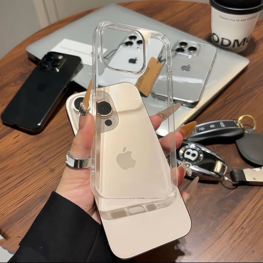 Capa Capinha Acrílico Transparente Space Para Iphone 7/8 PLUS XR 11 12 13 14 15 16 PRO MAX