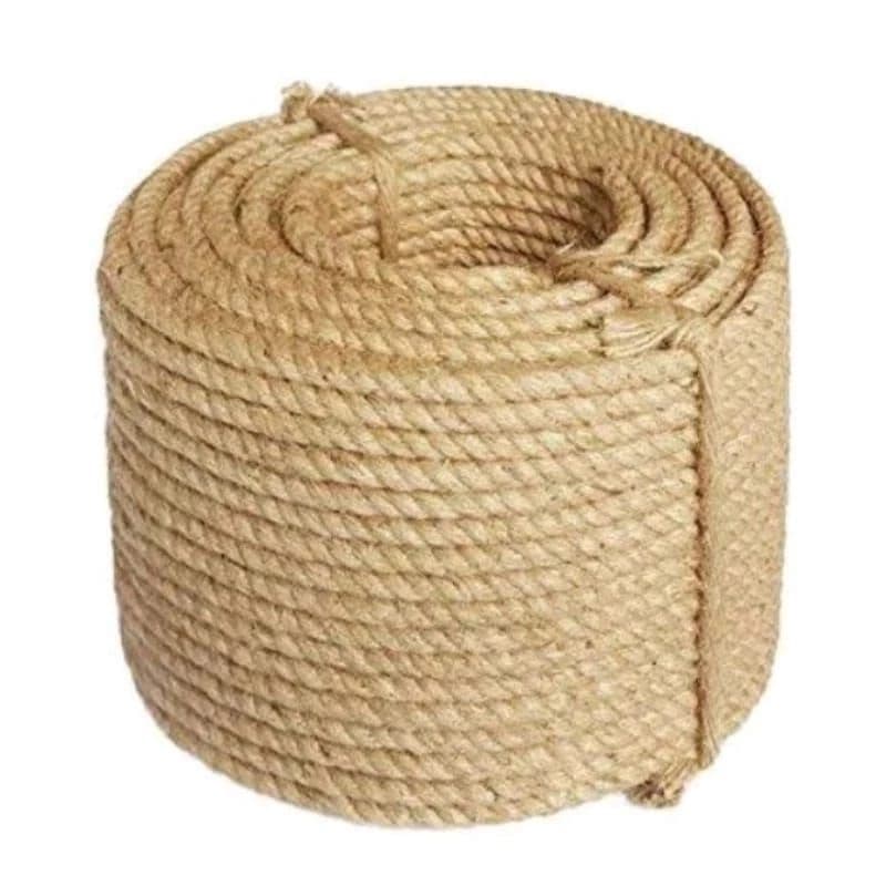 Corda Sisal Trançada 8mm - Arranhado de Gatos - Decoração - Artesanato - Luminárias