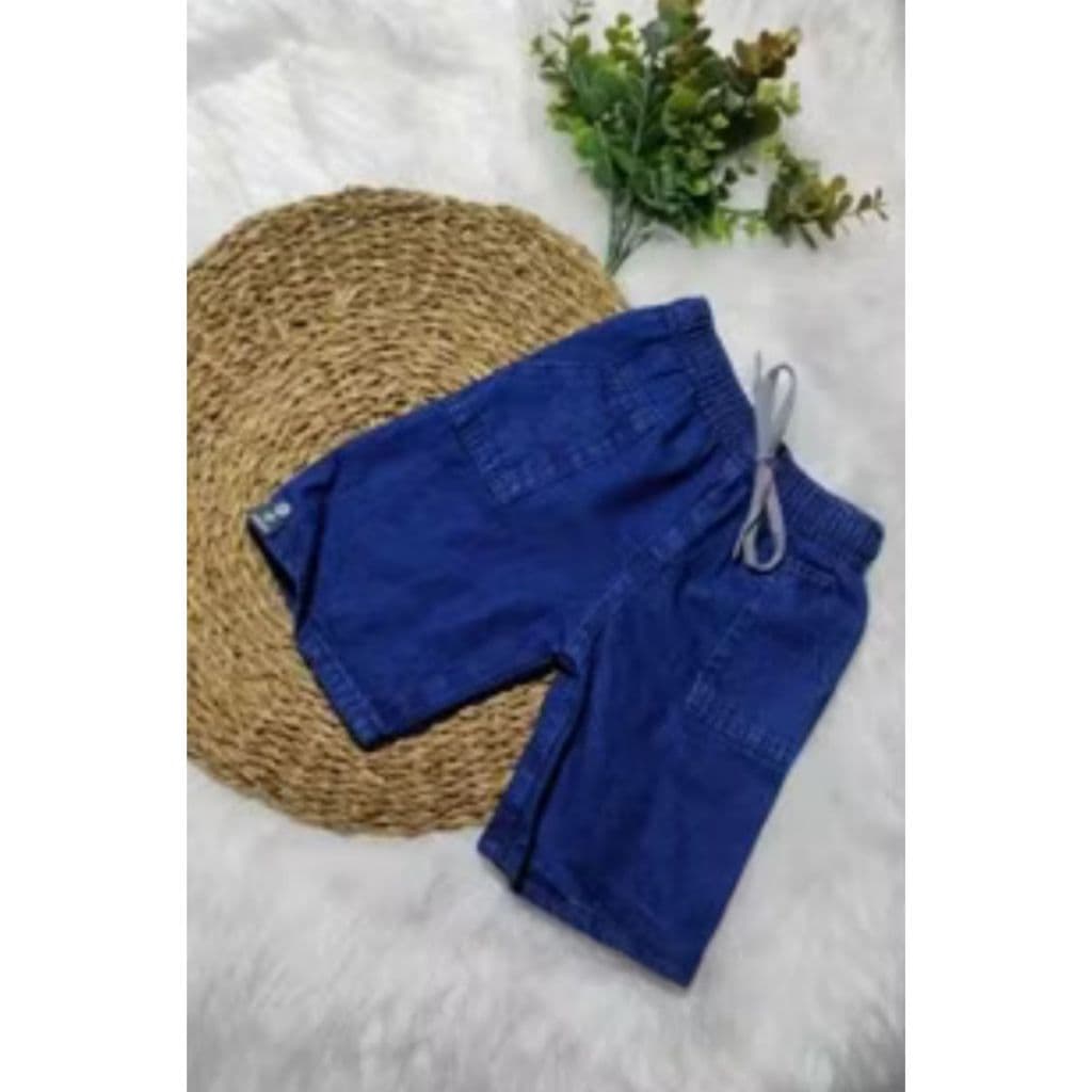 Bermudinha Infantil Jeans Molinho Menino 01 a 03 Anos