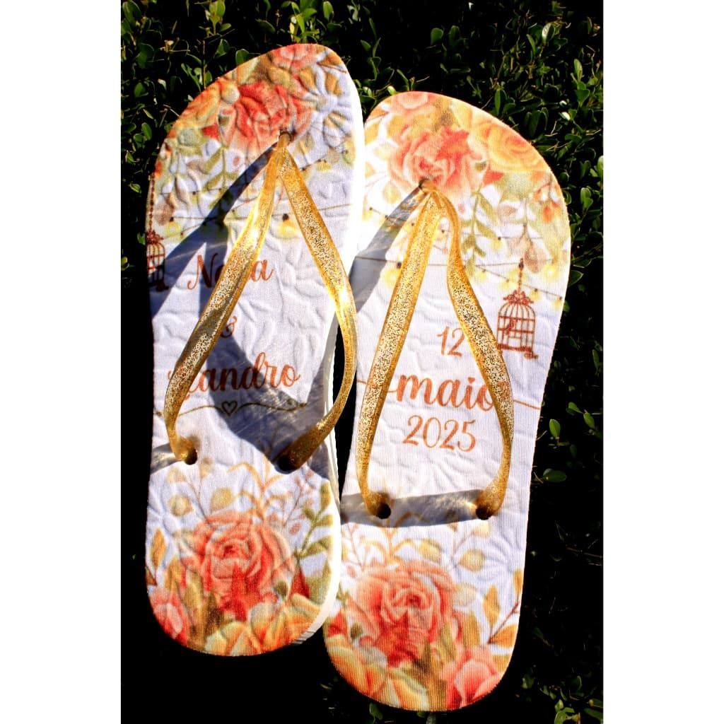 10 PARES DE CHINELOS PERSONALIZADOS PARA SEU EVENTO