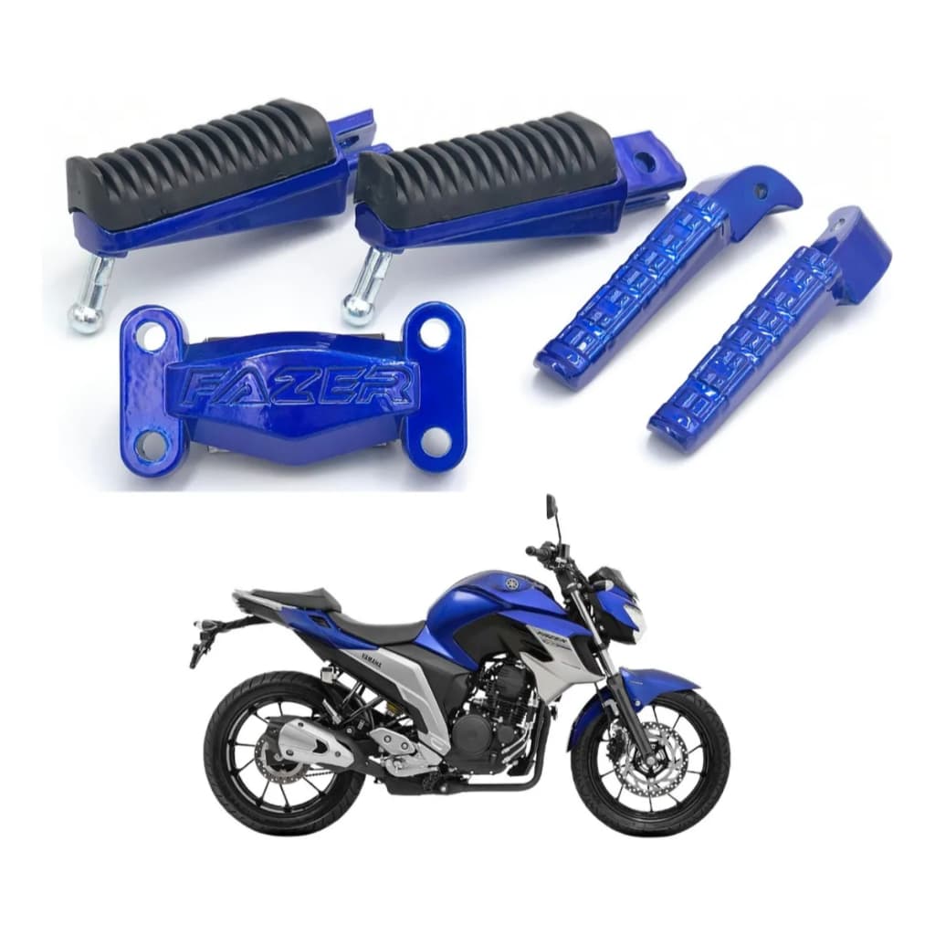 Kit Pedaleira + Mesa Esportiva Fazer 250 Azul