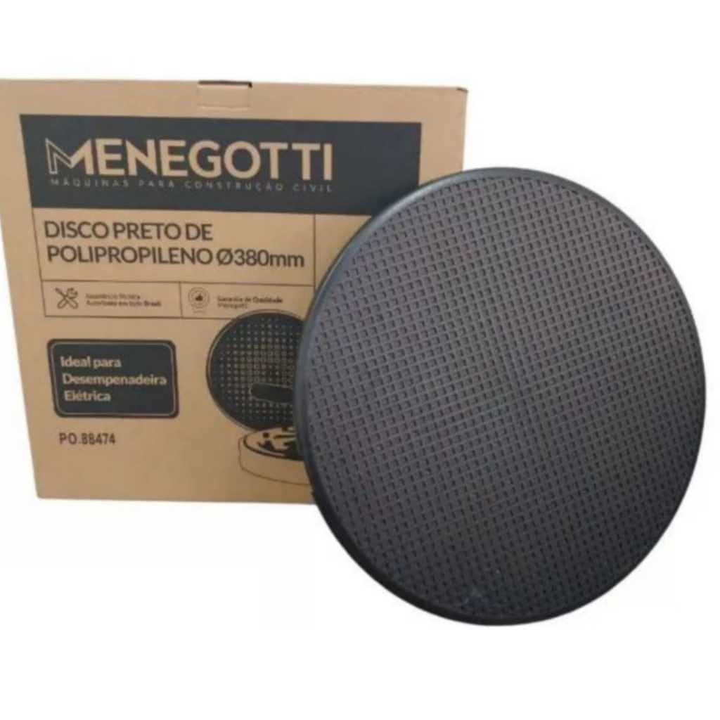 Disco De Plástico Ranhurado P/ Desempenadeira Elétrica 380mm a Pronta Entrega