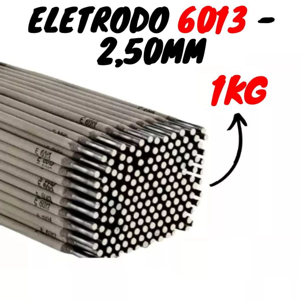 1kg Eletrodo 6013 de 2,50mm (Cinza) - Soldaforte