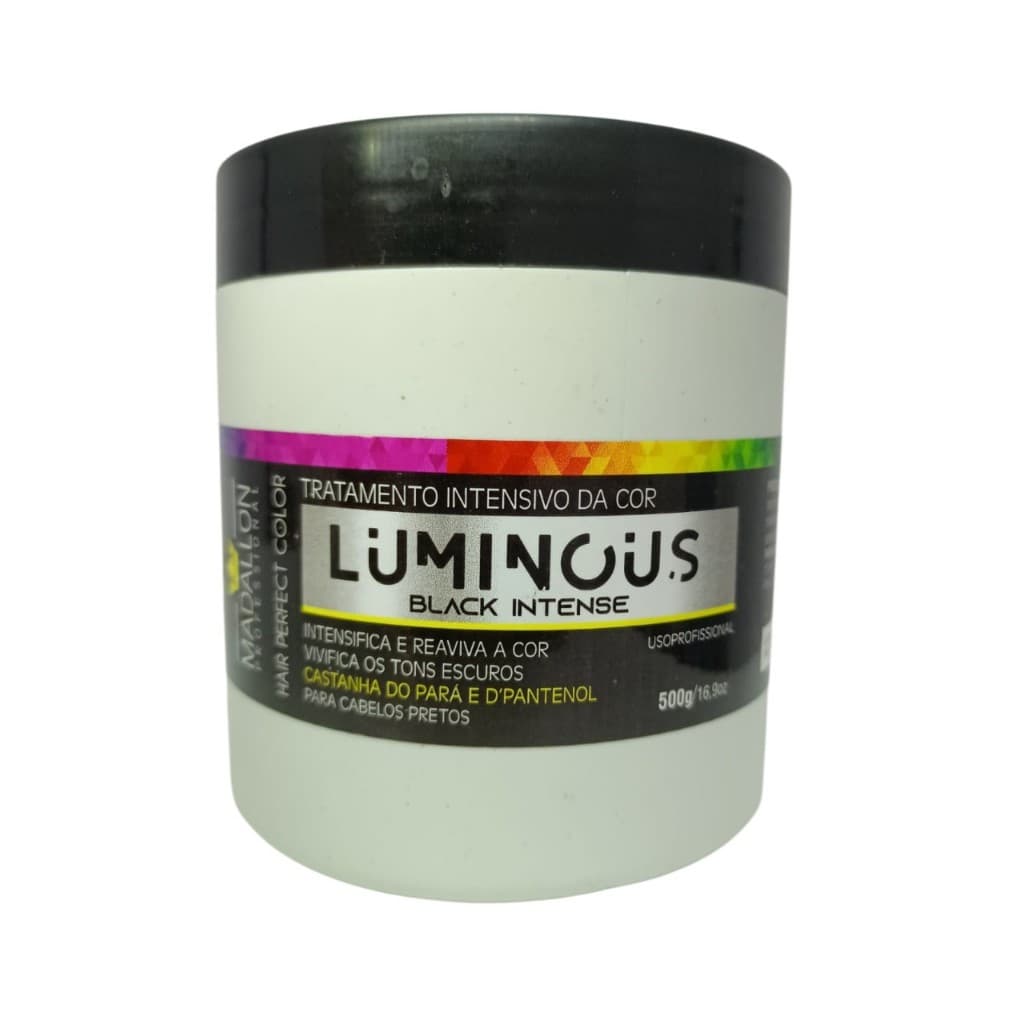Matizador Tratamento Intensivo Da Cor Luminous Black Intense Madallon 500G