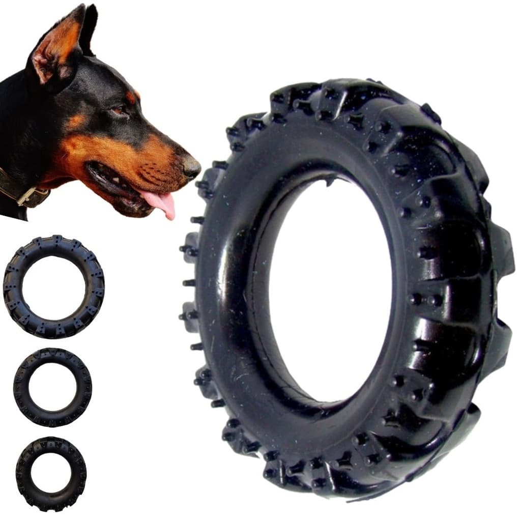 Pneu Maciço Para Cachorro Brinquedo Duro E Resistente Cães