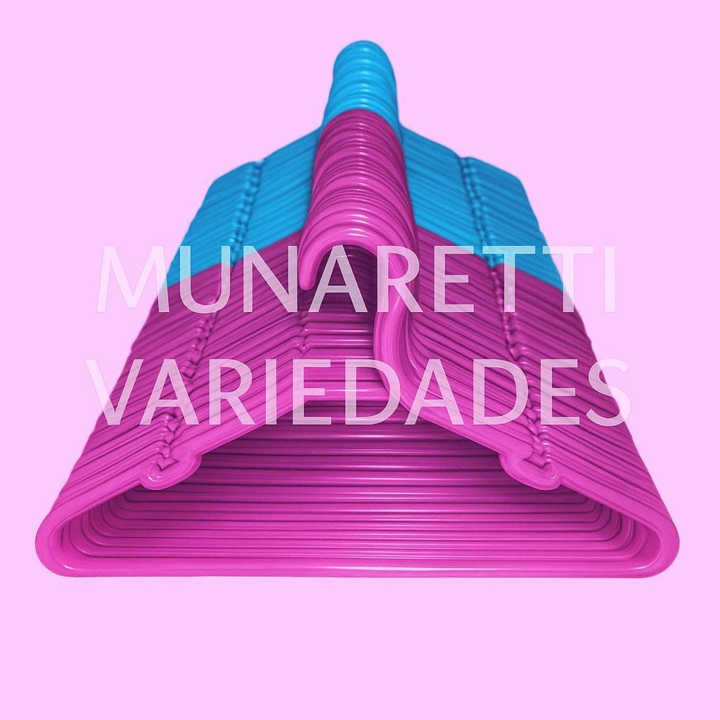 Cabide Infantil Reforçado - Kit 30 unidades - Cores Azul / Rosa/ Azul e Rosa