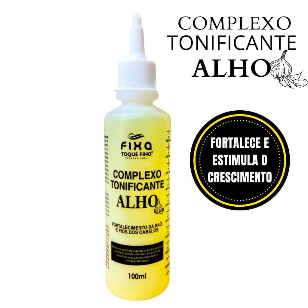 Tônico Capilar Alho 100ML – Crescimento Rápido, Fim da Queda, Fortalecimento Profundo e Nutrição dos Fios