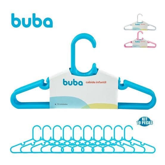 Kit 10 Cabide Roupa d/ Bebê | Cabide Infantil | Buba