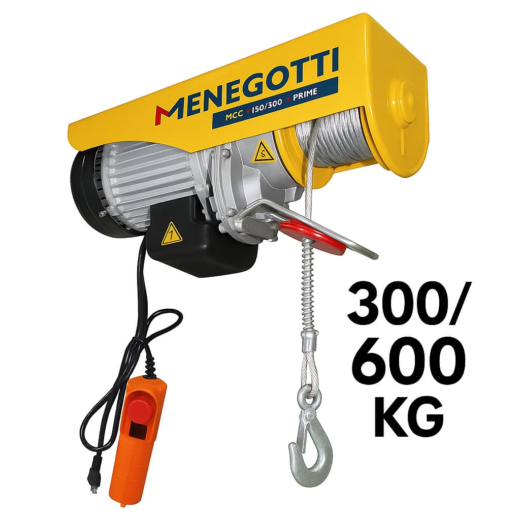 Guincho Elétrico Coluna Prime 300|600KG V2 12|6M C/Motor Monofasico 220V 60HZ