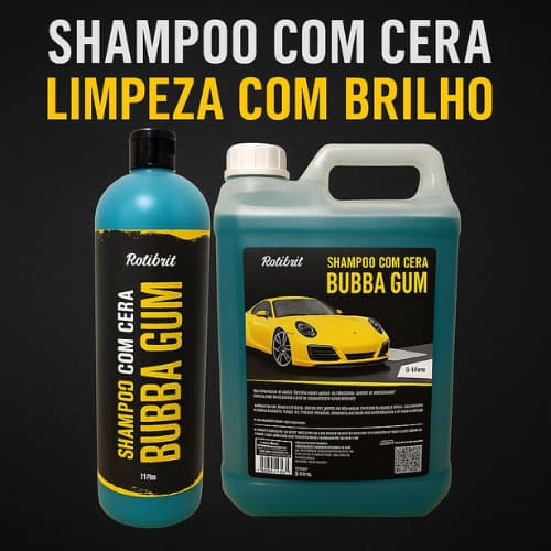 Shampoo com Cera de carnaúba pH Neutro para Lavagem de Carro e Moto Xampu Automotivo
