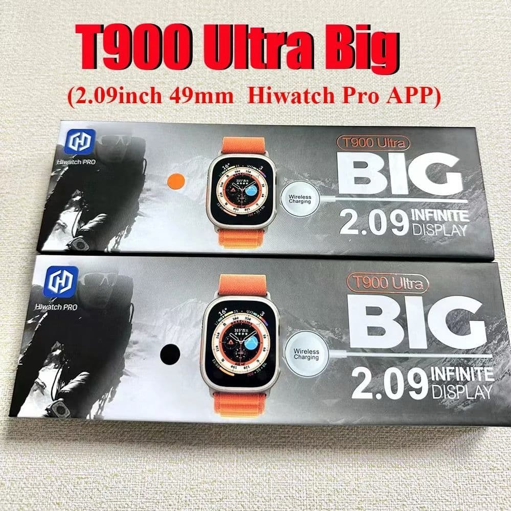 T900 Ultra Smartwatch Relógio Inteligente Prova Bluetooth Monitoramento De Saúde Exercício Contagem