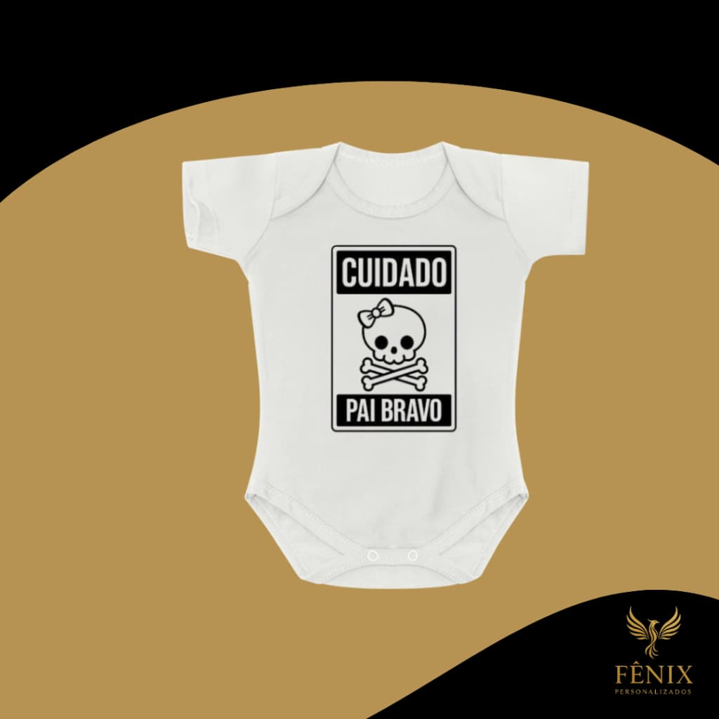 Body De Bebê Personalizado Frases Criativo Infantil Branco