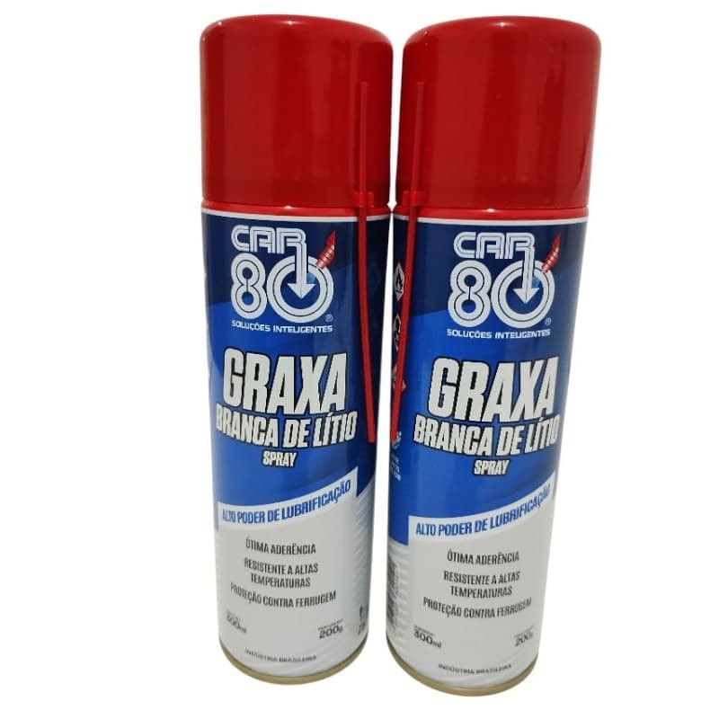 kit Graxa Líquida Spray Lubrificante Universal Car 80 300ML