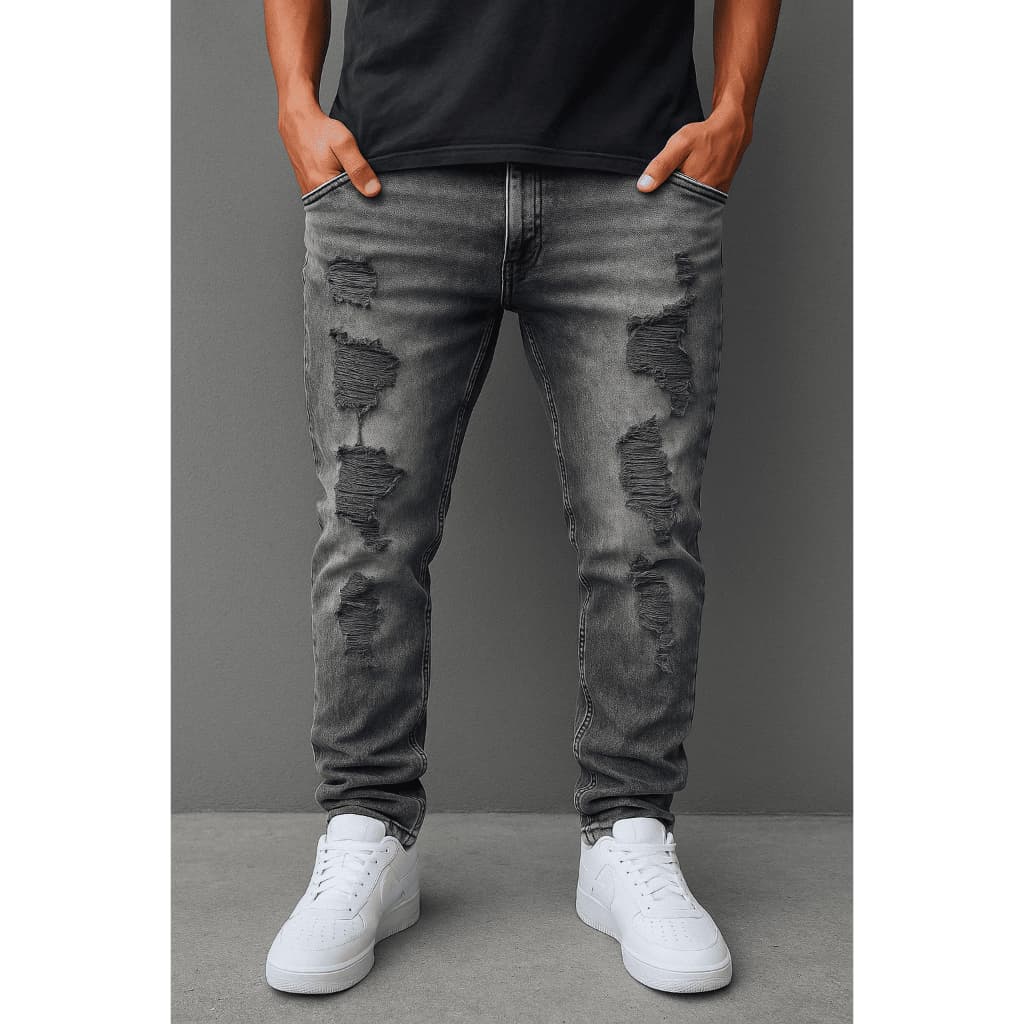 Calça jogador jeans dazzling masculina skinny do tamanho 36 ao 52 envio rápido original slim moda