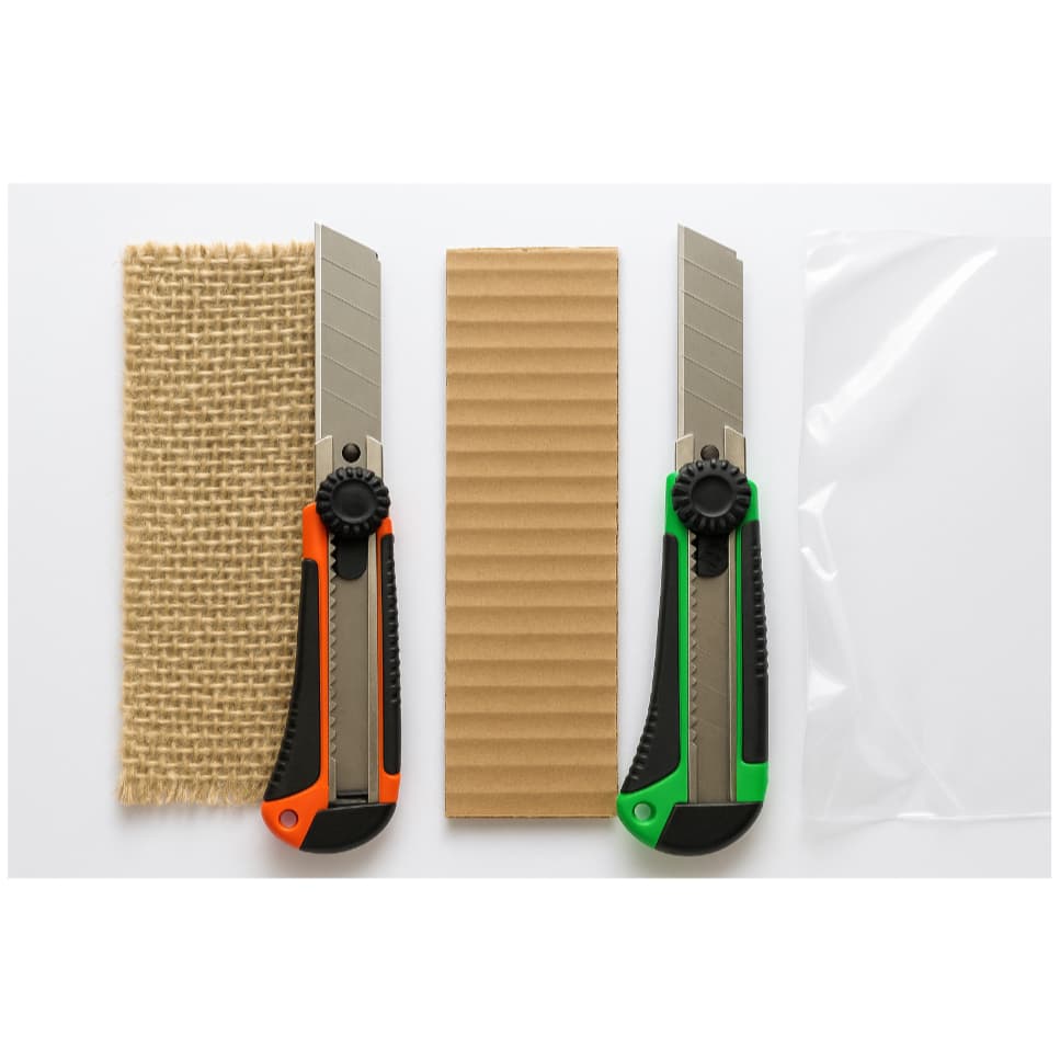 kit 2 Estilete Profissional 18mm Resistente Lâmina Retrátil Alta qualidade Segurança 1lâmina