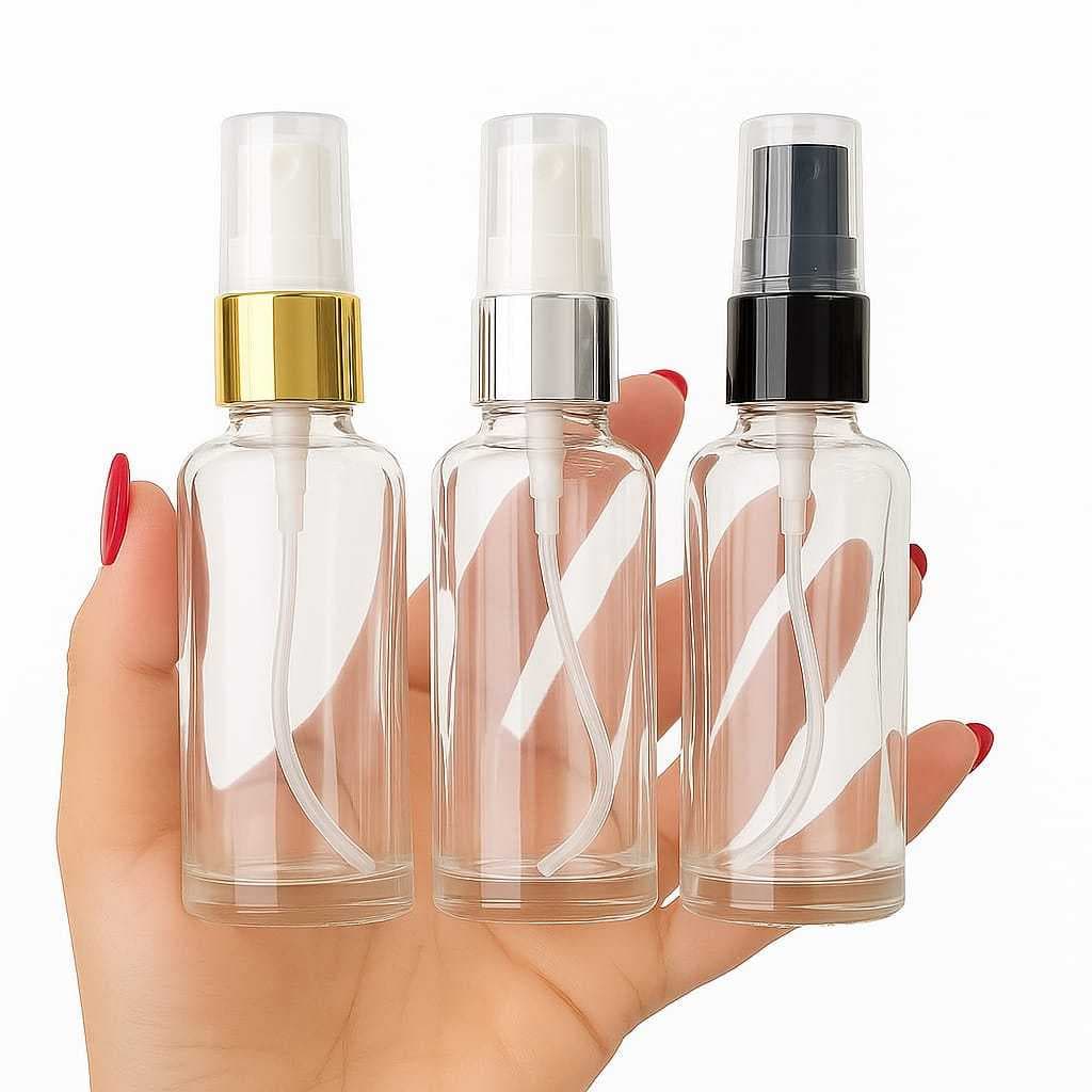 kit Vidro Spray  para Perfume 30ml luxo Borrifador Portátil