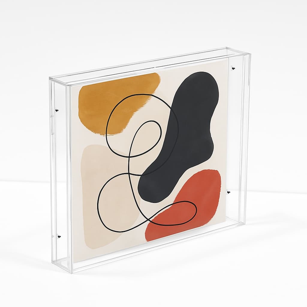 Moldura Acrílica De Mesa ou parede GRANDE  30x40 e 40x40 - porta retrato - Premium Resistente