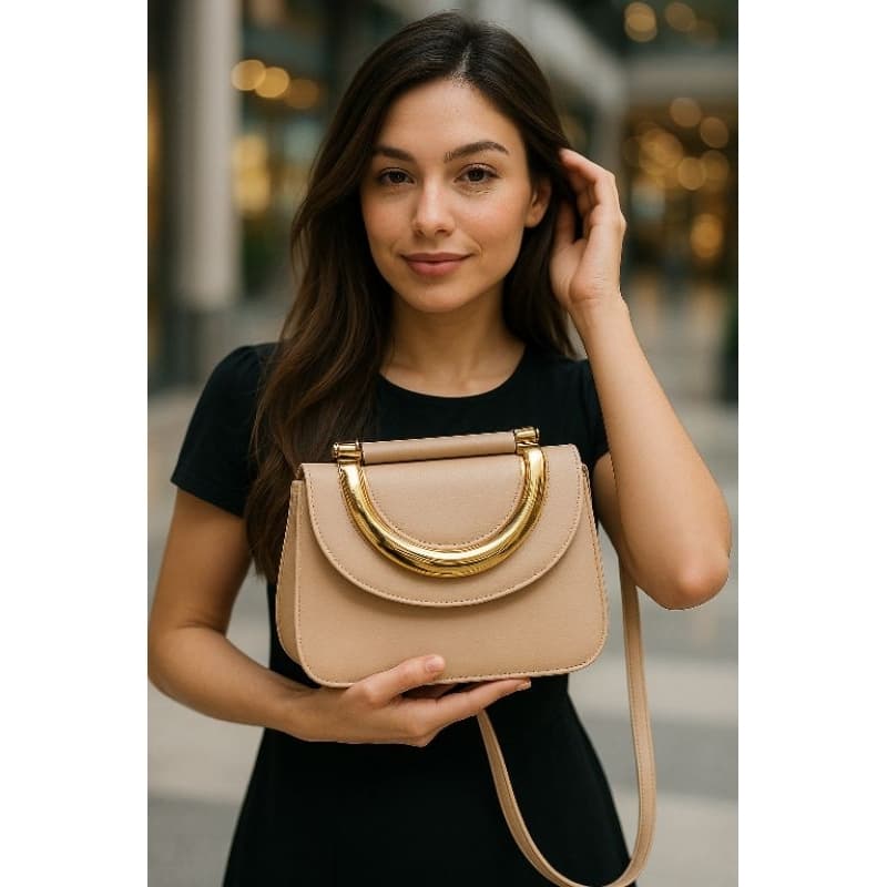 Bolsa Feminina | Mochilinha Estilosa | Para o Dia a Dia, Trabalho, Passeios| Bolsa de Couro Sintético