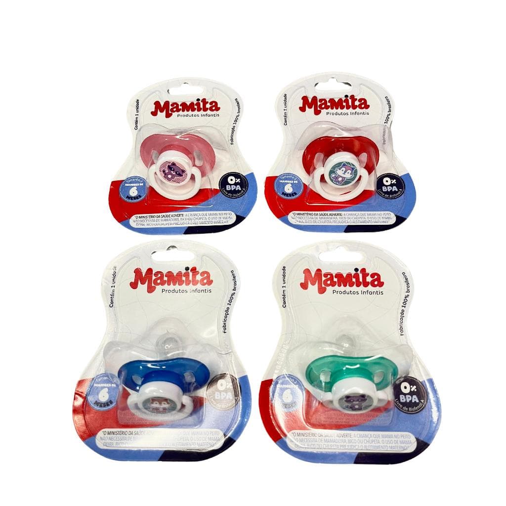 Chupeta Mamita Kit Com 2 Unidades Conforto Que Encanta O Bebê E Tranquiliza Os Pais