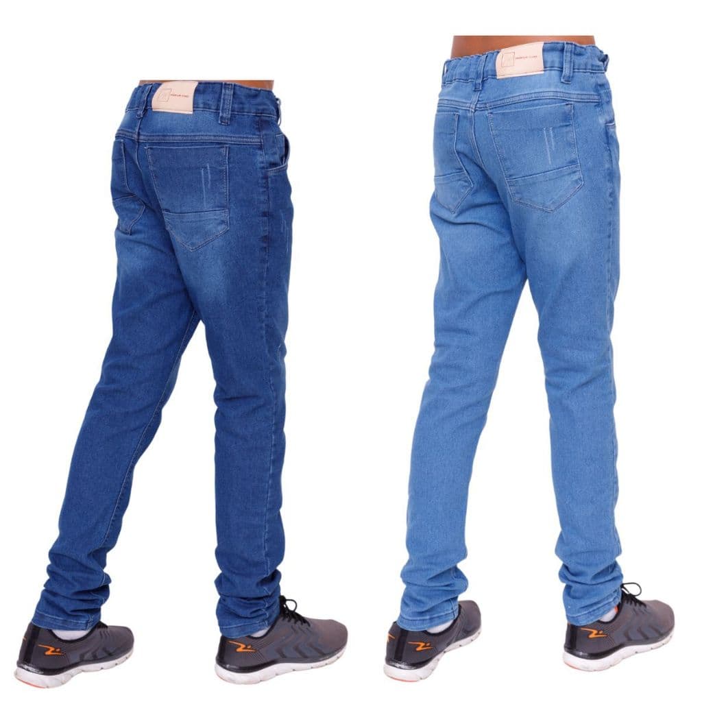 Kit com 2 calças jeans infantil menino do 10 ao 16