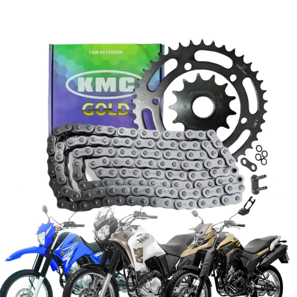 Kit relaçao Xtz Lander 250 Tenere 250 com retentor todas kmc