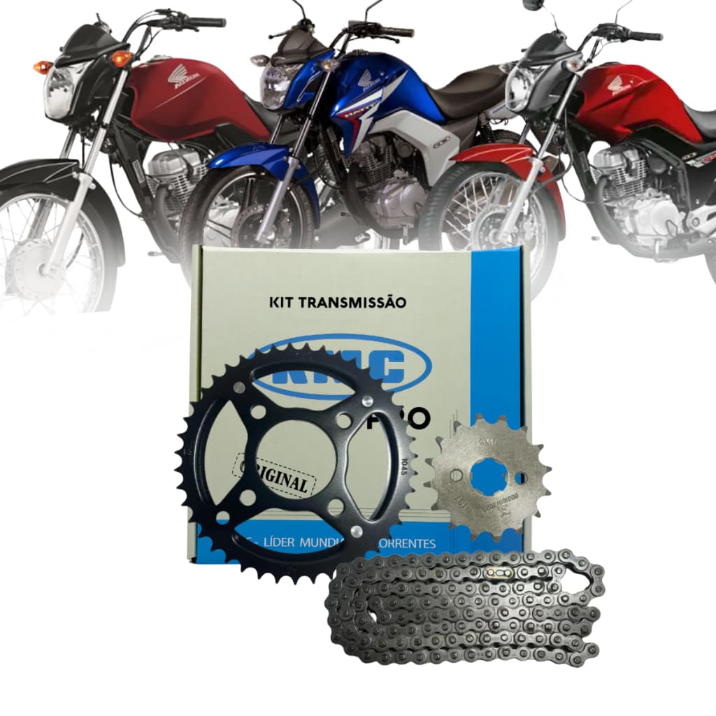 Kit relaçao Titan 150 Fan 150 Cg 150 2004 2006 2008 2010 2012 2014 2015 kmc