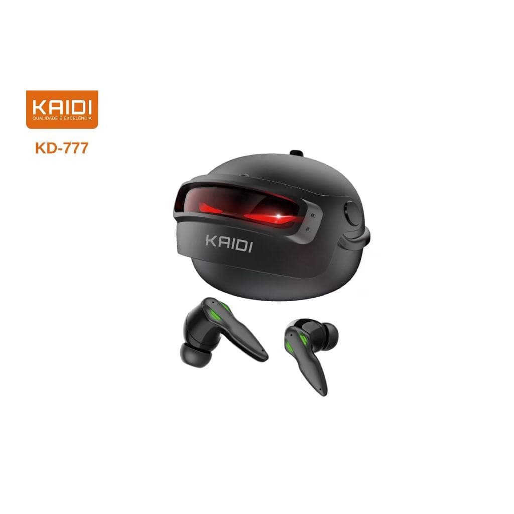 KAIDI KD-777 Fone de ouvido sem fio Gamer bluetooth TWS Reduçao de ruido jogos