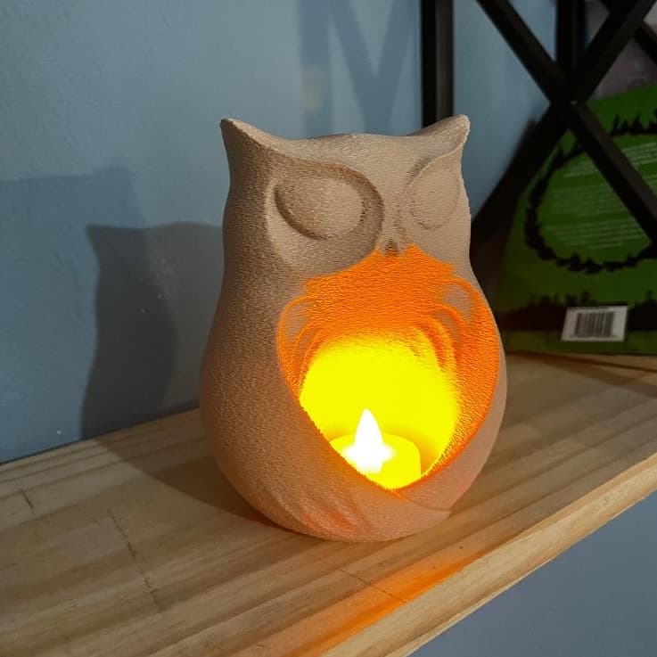 CORUJA Luminária Castical Minimalista +  LED GRÁTIS