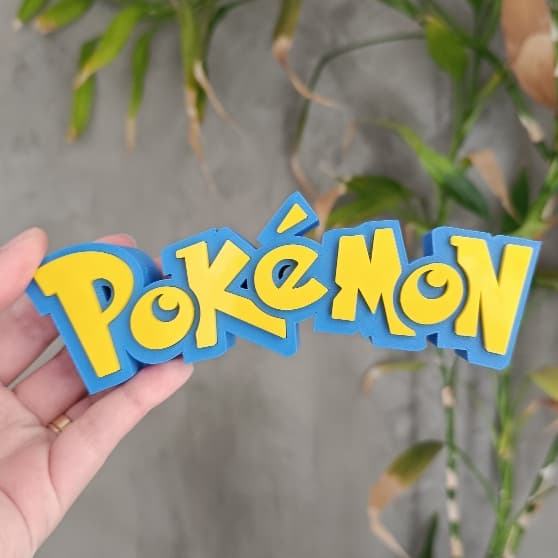 Pokemon Letreiro 3D Decorativo