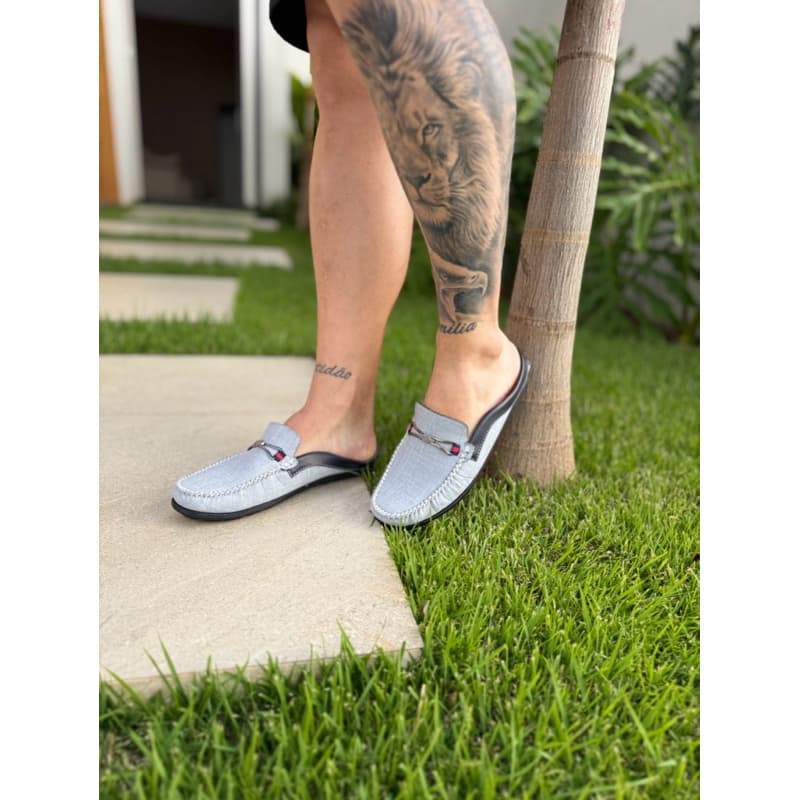 Mocassim Mule Masculino Sapato Drive Casual Sapatilha Macio Dia Forma Pequena Masculina
