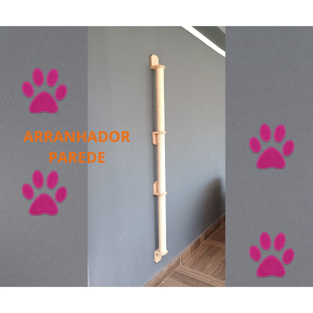 Arranhador Parede para Gato Torre para gatos grande 1,50 metro Brinquedo Pet Poste Sisal