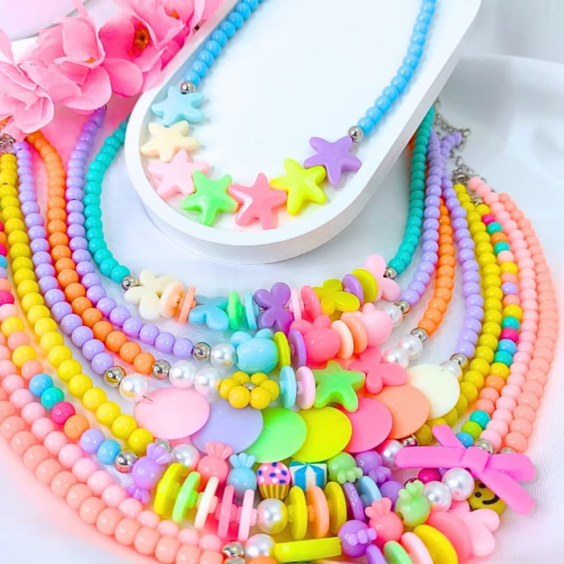 Colar Infantil Kit Com 5 Unidades Sortidas