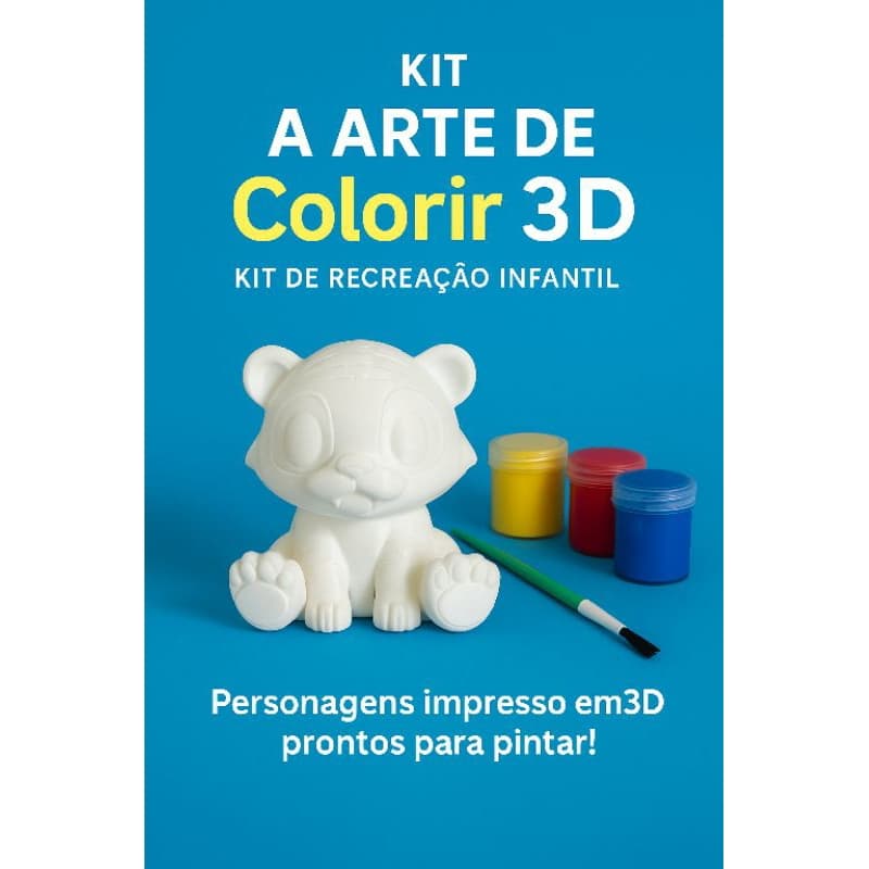 🖌️ Kit de Pintura 3D Infantil – DANIEL O TIGRE
