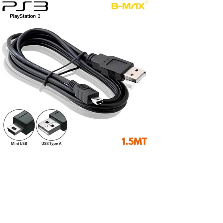 Cabo De Dados Carregador USB V3 1,5M  P/ controle PS3 HD Externo GPS Caixa De Som