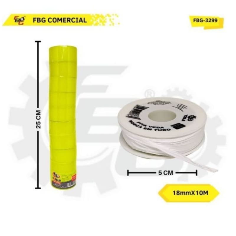 FITA VEDA ROSCA 18MM - 10M C/10 3299