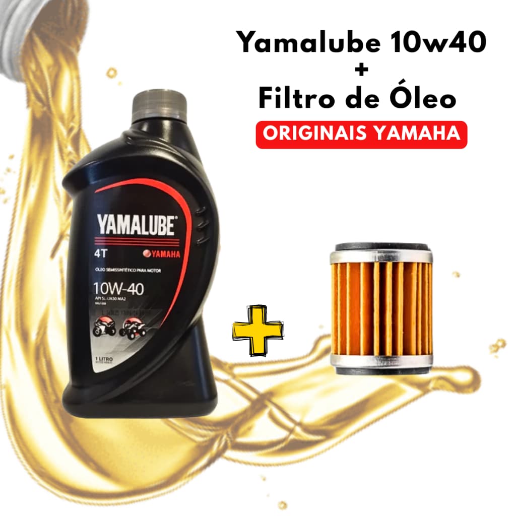 Kit Troca de Óleo Yamalube 10w40 Original Yamaha