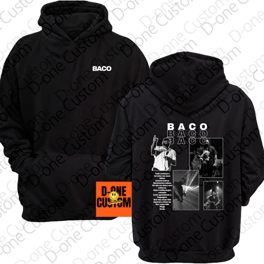 Blusa De Frio Moletom Baco Exu do Blues QVVJFA Album Novo Show Homenagem Exclusivo Rapper Trap