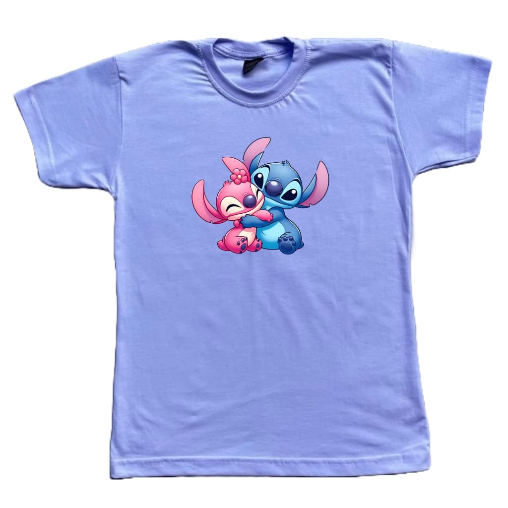 Camisetas Lilo e Stitch Branca Varias Estampas 100% Algodão
