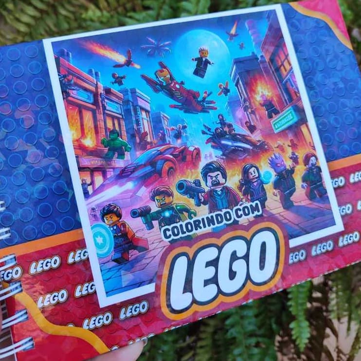 Livro de colorir Lego Herois coloring book