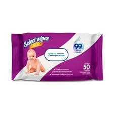 Lenços Umedecidos Select Wipes Basic Com 50 Unidades