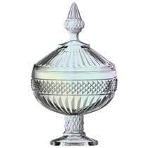 Potiche Palace em cristal com pe D12xA21,2cm cor furta-cor - L'Hermitage