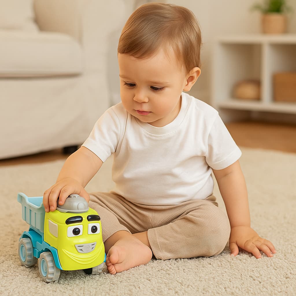 Brinquedo Caminhão Basculante Infantil Baby Truck Verde - Roma