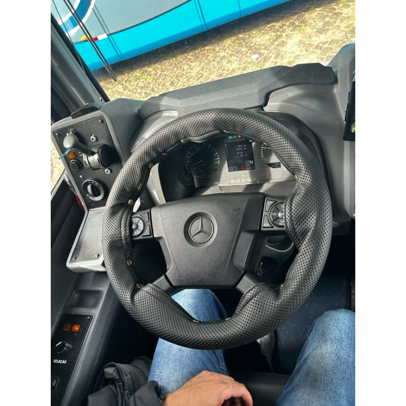 Capa de volante preta para ônibus ou caminhão