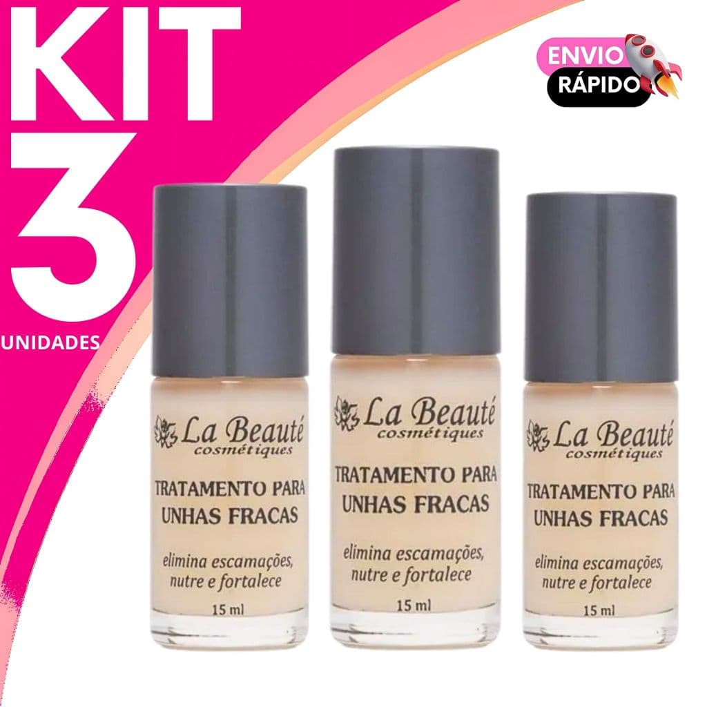 La Beaute Base Tratamento Para Unhas Fracas Nutrição e Força - 15ml