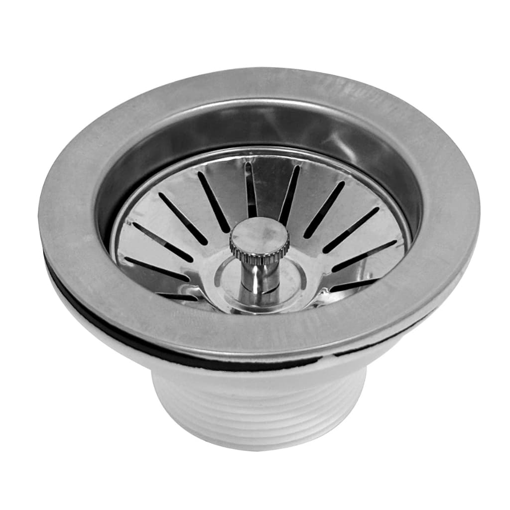 Válvula Americana Escoamento 3.1/2 Pia Cuba Cozinha Aço Inox Previne Entupimentos Mau Cheiro
