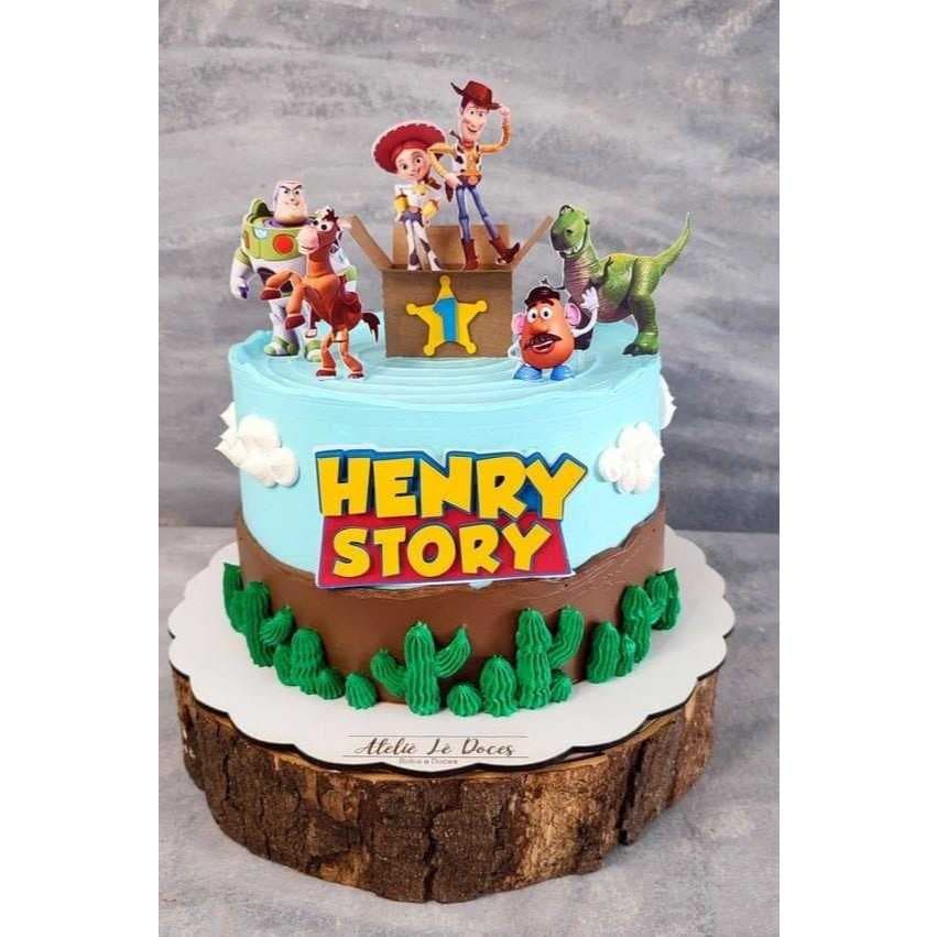 Topo de bolo Toy story Personalizado