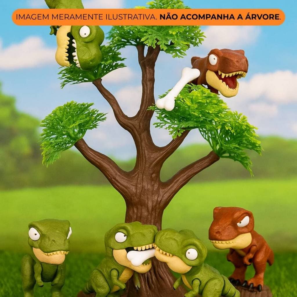Dinossauro Articulado com Osso - Brinquedo - Coleção e Presente Infantil Jurássico - Kit com 3 - 9cm