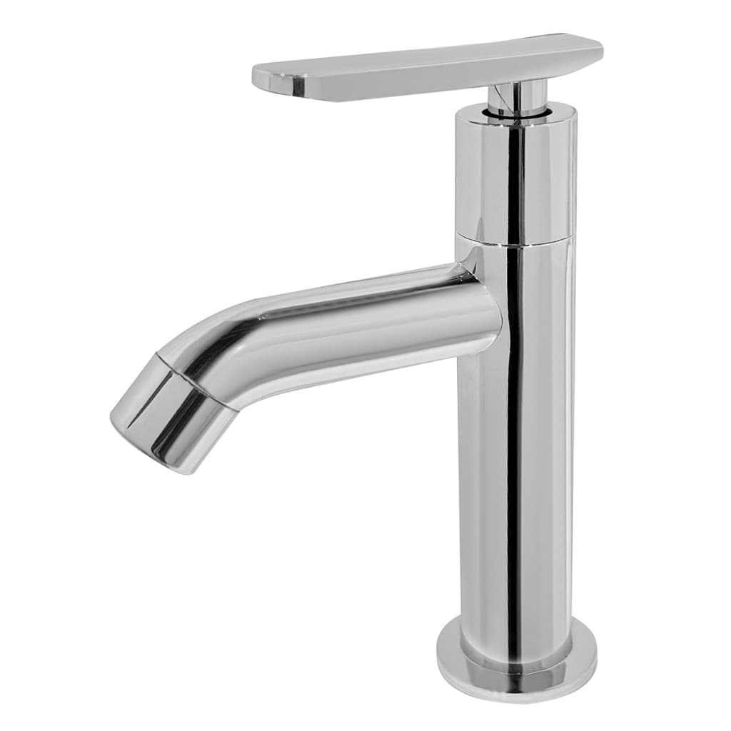 Torneira Lavatório Alta 1/4 de volta Banheiro Lavado ABS Cromado Pia Mesa Slim